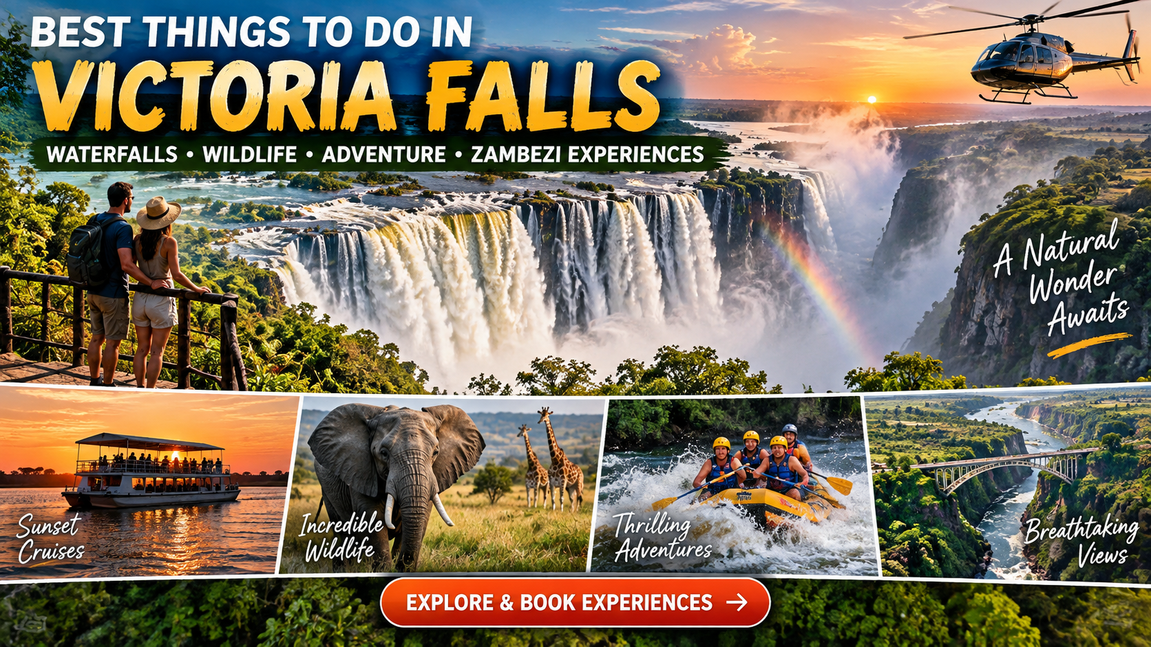 4 Fun Adventures  to do in Victoria Falls